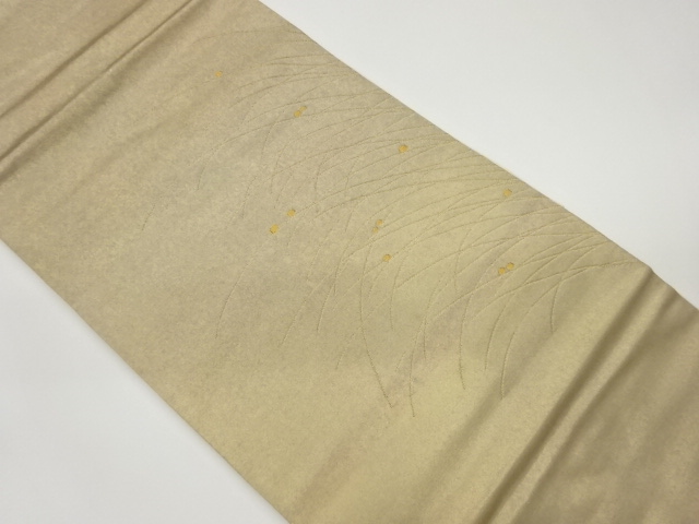 引箔露芝模様織出し名古屋帯